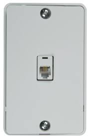 Modular phone jack wall plate. Rca White Single Flush Jack Wall Phone Mount At Menards