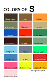 What are the different colors? Color Names In Fashion Design An Easy Reference Guide For 100 Colours Sew Guide