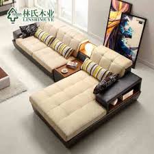 林氏木业皮艺沙发现代客厅组合多功能储物转角皮配布沙发家具2027 tmall com天猫 tv room room home decor