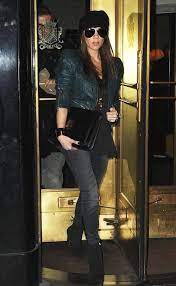 Victoria Beckham Wearing Marc Jacobs Leather Jacket Leather Jacket Jackets Victoria Beckham