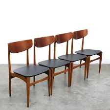 Amina tufted upholstered wood dining chair. Set Of 4 Teak Wood Scandinavian Dining Chairs 1950s 130677
