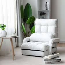 Fünf stufenlos verstellbare rückenlehnen, eine gepolsterte armlehne und die schlaffunktion zeichnen das das sofa ist komplett mit stoff bezogen, auch im rücken, und daher frei im raum stellbar. Costway Klappsofa Verstellbar Bodenstuhlsofa Kaufland De