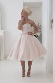 House Of Mooshki Original Trixie Elegant Blush Pink Strapless Etsy Tea Length Wedding Dress Strapless Wedding Dress Sweetheart Plain Wedding Dress