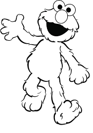 Elmo Give Greetings To Friends Coloring For Kids Sesame Street Coloring Pages Valentine Coloring Pages Halloween Coloring Pages