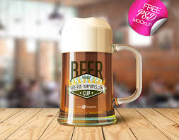 Beer Cup Psd Mockup For Free Beautiful Mug Designs Can Make Any Mug Attractive And Help In The Sale And Recognition Of The Bran Packaging Mockup Beer Beer Cup