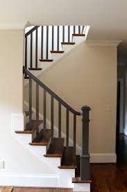 Boring Banister Banished Black Stairs Painted Stair Railings Stair Banister
