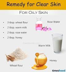 Wheat Flour Milk Rose Water And Honey Face Mask For Clear Skin Home Remedies For Clear Skin Get Clear Face Wi Clear Skin Clear Skin Remedies Clear Skin Tips