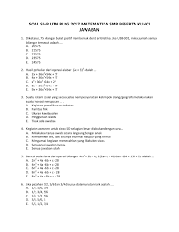 Soal Ppg Matematika Smp Pdf Ilmusosial Id