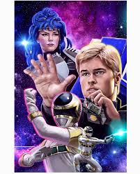 Lets Rocket Image 2 From The Mega Print This Time We Have Zhane And Astronema Played Power Rangers In Space Power Rangers Comic Tommy Oliver Power Rangers