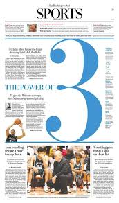 The Power Of 3 Newspaper Design Sports Design Sports Design Inspiration Newspaper Layout