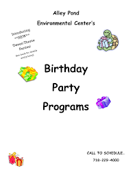 Our talent show program template is perfect for a show of any size. Birthday Party Event Program Templates At Allbusinesstemplates Com