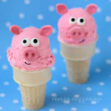 \r in dit filmpje maken we ijsjes samen met peppa pig en george. Pink Bubble Gum Ice Cream Cone Pigs Hungry Happenings Bubble Gum Ice Cream Peppa Pig Party Food Pig Ice Cream