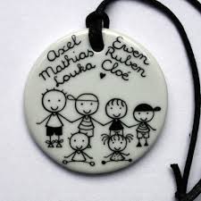 Pendentif Personnalise Blanc Grand Rond Pendentif Personnalise Bijoux En Email Pendentif