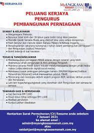 My angkasa amanah berhad (mab). Iklan Jawatan Kosong Myangkasa Amanah Berhad Maab Kerja Kosong Kerajaan Swasta
