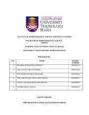 Uitm seremban 3 cawangan negeri sembilanam1101hued 102lecture: N4am2284c Assignment Ads514 1 Docx Faculty Of Administrative Science And Policy Studies Bachelor In Administrative Science Am228 Introduction To Course Hero