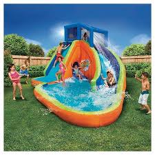 Banzai Sidewinder Falls Water Park Inflatable Water Park Inflatable Water Slide Kiddie Pool