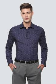Louis Philippe Shirts Louis Philippe Navy Shirt For Men At Louisphilippe Com