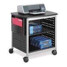 Safco wave desk side printer stand grey 1860gr. Mobile Printer Stand By Safco Nbf Com
