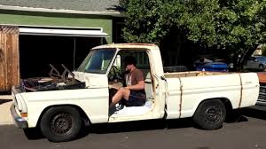 F 100 Crown Victoria Chassis Swap Ford Trucks Cool Trucks Rat Rod