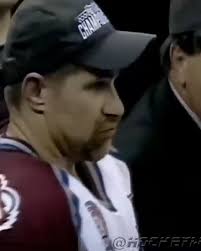 JUNE 9TH, 2001: Ray Bourque lifts the Stanley Cup after 22 years in the  league as the Avalanche beat the Devils in Game 7 of the 2001 Stanley Cup  Final.