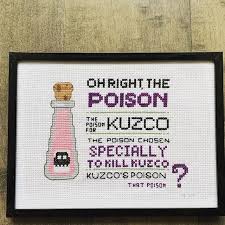 You might think about relabeling some of them. Cross Stitch Pattern Chart Emperor S New Groove Kuzco S Poison Kronk Digital Download Pdf Disney Emperors Emporer S Emporer Emperor Cross Stitch Patterns Cross Stitch Emperors New Groove