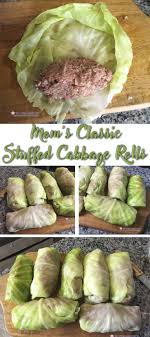 Mom S Classic Stuffed Cabbage Rolls Recipe Appetizer Recipes Cabbage Recipes Ground Beef Recipes