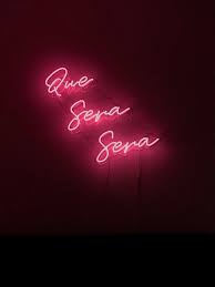 Que Sera Sera Real Glass Neon Sign For Bedroom Garage Bar Man Cave Room Home Decor Handmade Artwork Wall Lighting Neon Sign Bedroom Neon Signs Rooms Home Decor