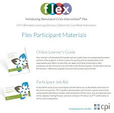 Description crisis prevention and intervention training® now available online for individuals and groups seeking certification. Certified Instructors Our Online Flex Training Option Comes Complete With An Online Learne Nonviolent Crisis Intervention Crisis Intervention Blended Learning