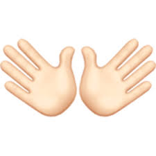 Open Hands Sign 1 Emoji Open Hands Iphone