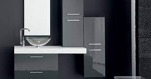 Grey Bath Vanity With Countertop Glass Sink By Novello Line Collection Mobile Bagno Bagno Mobili