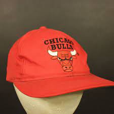 Vintage Chicago Bulls Hat Cap Snapback Retro Adjustable Red Nba Basketball Hat Trucker Chicago Bulls Hat Hats Vintage Outfits