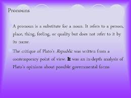 They can be subjects, direct objects, indirect objects, object of the preposition, and more. Nouns And Pronouns What Is A Noun L