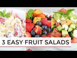As a diabetic, it's important to make sure you eat healthy meals that don't cause your blood sugar to spike. 3 Easy Delicious Fruit Salad Recipes Youtube