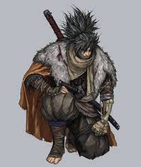 Great Shinobi Wolf Sekiro Fantasy Character Design Dark Souls Art Ninja Art