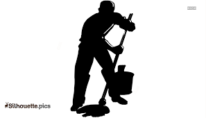 Cleaning services clipart black and white. Cleaning Services Silhouette Vector Clipart Images Pictures