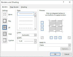 Last Row Border Formatting Microsoft Word