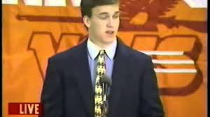 Peyton williams manning was born march 24, 1976, in new orleans, louisiana. Peyton Manning Announces He Will Return To Tennessee March 5 1997 Youtube