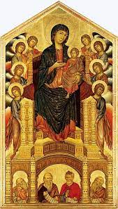 One of giotto's later works, madonna enthroned was completed in florence, upon the artist's return to the city. Thronende Madonna Cimabue Wikipedia