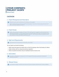 Project Scope Report Business Blue Design Templates Report Template Templates Report Design Template