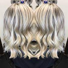 Icy White Hair Platinum Highlight And Lowlight Olaplex Long Layers Lob Long Hair Highlights Growing Out Short Hair Styles Light Hair