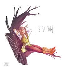Artist Marion Also Known As Galaxyspeaking Does A Puckish Genderflip Of Peter Pan Reimagining The Boy Who Disney Gender Swap Disney Fan Art Peter Pan Disney