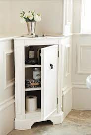 A stylish corner cabinet, with enclosed cupboard space, is ideal for positioning in the living room, bedroom or hallway. Great Corner Bathroom Cabinet Ideas For Small Space Bathroom Small Corner Bathroom Cabi Bathroom Floor Storage White Bathroom Storage Bathroom Floor Cabinets