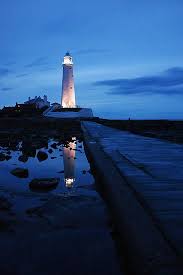 Lighthouse At Night By Victoriam Lighthouse Light In The Dark Night