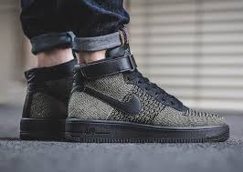 Black And Green Air Force 1 Nike Air Force 1 Ultra Flyknit Mid Palm Green Sneaker Bar Detroit Sneakers Men Fashion Sneakers Fashion Nike Air Force