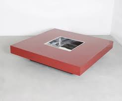 Check out our coffee table bar selection for the very best in unique or custom, handmade pieces well you're in luck, because here they come. Large Square Coffee Table With Bar By Willy Rizzo Studio Cadmium