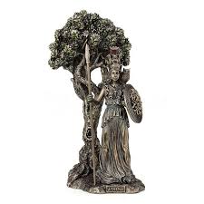 Athena Under The Olive Tree Figurine Gods Goddesses Fairyglen Com Tree Sculpture Athena Gods And Goddesses