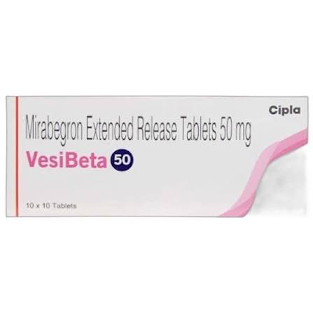 Mirabegron 50 Mg Tablets, For Personal, Packaging Size: 1x10 at ₹ 338.8/strip in Nagpur