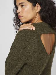 OPEN BACK KNITTED PULLOVER