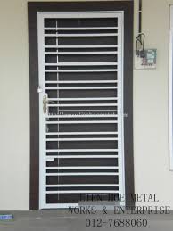 Rainbow aluminium & powder coating co. W40 Single Door Powder Coating Wrought Iron Johor Bahru Jb Malaysia Skudai Design Construction Door Design Interior Steel Grill Design Iron Door Design
