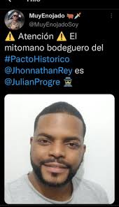 Ni soy Jairo Garcés ni soy Jonathan. Soy Julián tengo 29 años Srs uribistas  y la razón principal de la foto de perfil se debe a lo que le pasó al  director